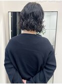 簡単スタイリング　ボブパーマ　ウェーブパーマ