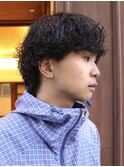 スパイキーショート メンズパーマ メンズカット 森田鴻之介 眉毛