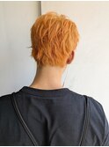 ワンブリーチ/シャーベットオレンジ/ショートレイヤー