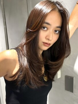 ヨロ 渋谷(YOLO) 韓国ヘアーハッシュカットレイヤーカットハイライトカラー