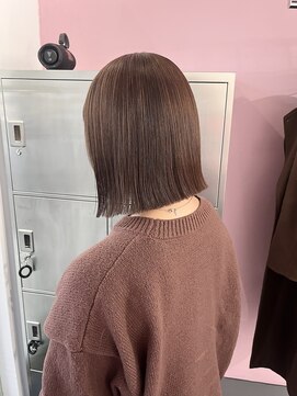 ツイ 新潟駅南けやき通り(tui) ボブ/ブラウンベージュ/透明感カラー/赤みなし