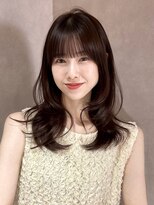 サンドイエナ 横浜店(sand yena)&nbsp;くびレイヤーボブルフネビージュ小顔ワンレンこなれミディ