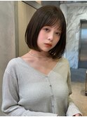 丸みボブスタイル