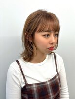 ソレ 森田店(SOLE.) 透明感ブラウンベージュ/レイヤーカット/ミディアム
