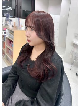 リコヘアー(LiCO HAIR) 那覇/イメチェン/ピンクベージュ/アンブレラカラー/前髪