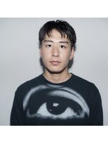 ウェルネス(Wellness)&nbsp;メンズカットスパイキーショートツーブロックピンパーマ