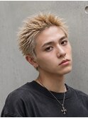 ブロンドスパイキーショート