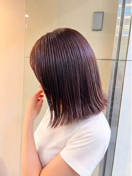 イチロク(16) 切りっぱなしボブ/ブリーチカラー