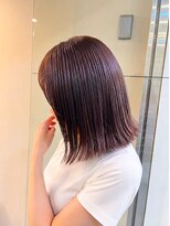 イチロク(16) 切りっぱなしボブ/ブリーチカラー