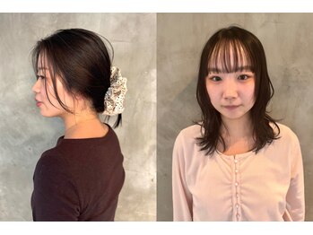 ヘルベチカ・ヘア(Helvetica hair)の写真/結んでも可愛い顔まわり、作ります！