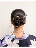 ウィールール 札幌店(WE RULE)&nbsp;浴衣ヘアセット かんざし映えタイトシニヨン
