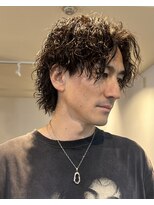 ガル(GALL)&nbsp;ツイストスパイラルパーマメンズマッシュショート