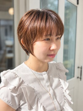 ハク メゾン(HaKU maison) 30代40代丸みショートボブ小顔前髪あり大人ショート