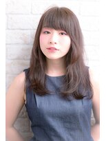ヘアーアートシフォン 川口東口店(hair art chiffon) グレージュ&スポンテニアスなフリンジバングマッシュミディ川口