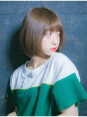 ショートボブ根元しっかりストレートスタイル★