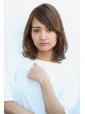 ２wayバングのセミディアムスタイル