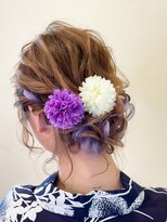 ヘアメイクアート(Hair make Art)&nbsp;スキルエクステを使ったナチュラルシニヨン☆