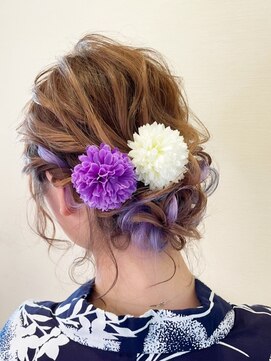 ヘアメイクアート(Hair make Art) スキルエクステを使ったナチュラルシニヨン☆