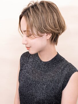 ヨファヘアー 岡本店(YOFA hair) 美シルエットショートマロンベージュ0704