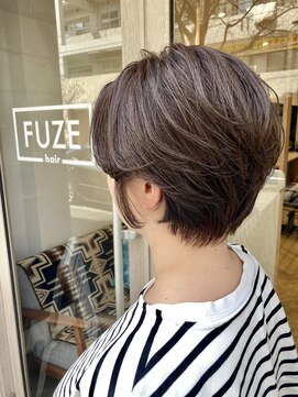 フューズ ヘア(FUZE hair) 大人可愛い☆小顔耳かけ前下がりショートボブ☆