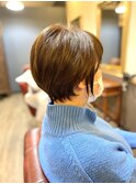 首元が細く見える☆スマートショート