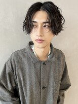 パーク(PARK)&nbsp;【PARK】メンズ　ニュアンススパイラルパーマ×センターパート