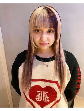 ペレ 渋谷(PELE) 前髪/マチルダボブ/ピンクベージュ/インナーグレージュ/渋谷