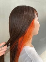 フェアリーテール 高坂店&nbsp;インナーカラー　鮮やかオレンジ