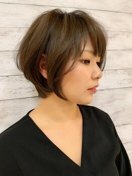 ヘアーアンドメイク レカン(Lecrin)の写真/【圧倒的骨格美◎】クセ・骨格・髪質を活かしてショートもミディアムもあなたに合わせたスタイルに♪