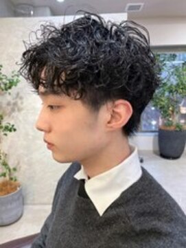 フラッグヘアー 博多駅前店(Flag HAIR) メンズ　パーマ　ニュアンスパーマ　ツイストスパイラル　眉毛