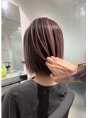 ピンクのバレイヤージュ