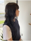 ワイドバング×スパイラルパーマ