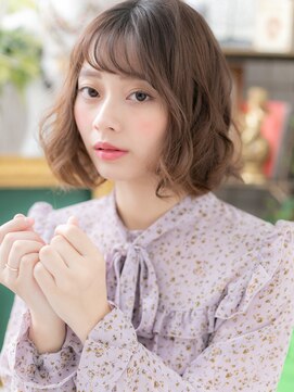 カバーヘアアンドスパ ブリス 浦和(COVER HAIR&SPA bliss) ベビーバング大人ハイライト小顔前下がりボブc5浦和20代30代40代
