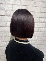 アッシュ 稲田堤店(Ash) ディープピンク×ミニボブ