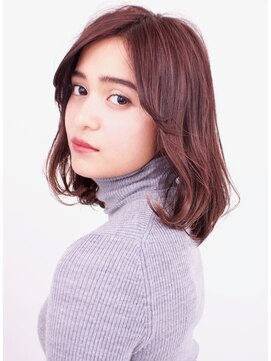 アイスバーグ ウェスト 清澄白河(eyesburg W/est) 20代30代40代愛され内巻きミディアムピンクカラー