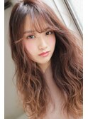 ラベンダーミルクティー刈り上げマッシュショートくすみベージュ