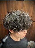波巻シャドウパーマ　マッシュパーマ　池袋