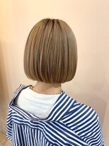 バイエイト(X８)&nbsp;ぱっつりボブ×ブリーチ