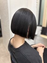 ポール 行徳店&nbsp;ボブカットタッセルボブぱっつんボブ黒髪ボブ髪質改善