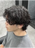 ツイストスパイラルパーマ/センターパート