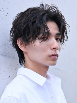 テン 心斎橋(tenn.) 心斎橋フェザーパーマフェザーショートセンターパート20代緩め