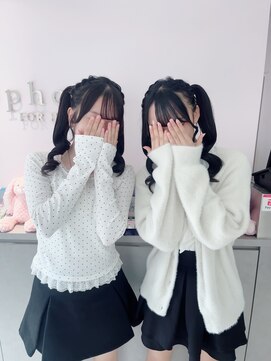 ユーフォリア エヌ 池袋サンシャイン通り店(Euphoria +n) お揃いでかわいい編み込みツインテール♪