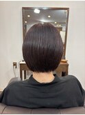 ボブヘア　バイオレットブラウン