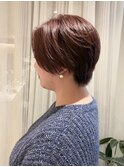カシスベージュ×ハンサムショート