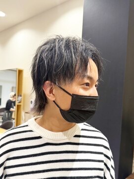 デザイニングヘアードゥ(designing hair Deux) メンズメッシュハイライトウルフヘア 【メンズ/メンズカット】