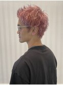 【スパイキー×ピンクカラー】［東中野］［落合］［理容室］