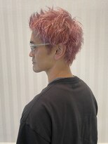 エルエフェ(EL JEFE)&nbsp;【スパイキー×ピンクカラー】［東中野］［落合］［理容室］