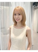 韓国ハイトーンレイヤーボブ