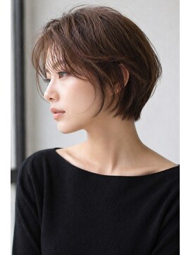 ムル 大倉山(muru) 大人気の耳掛けショートボブ×ナチュラルブラウン
