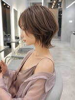ダブルトーキョー シブヤ(W-TOKYO SHIBUYA)&nbsp;小顔ハッシュカットハイライト×ショートウルフ20代30代40代